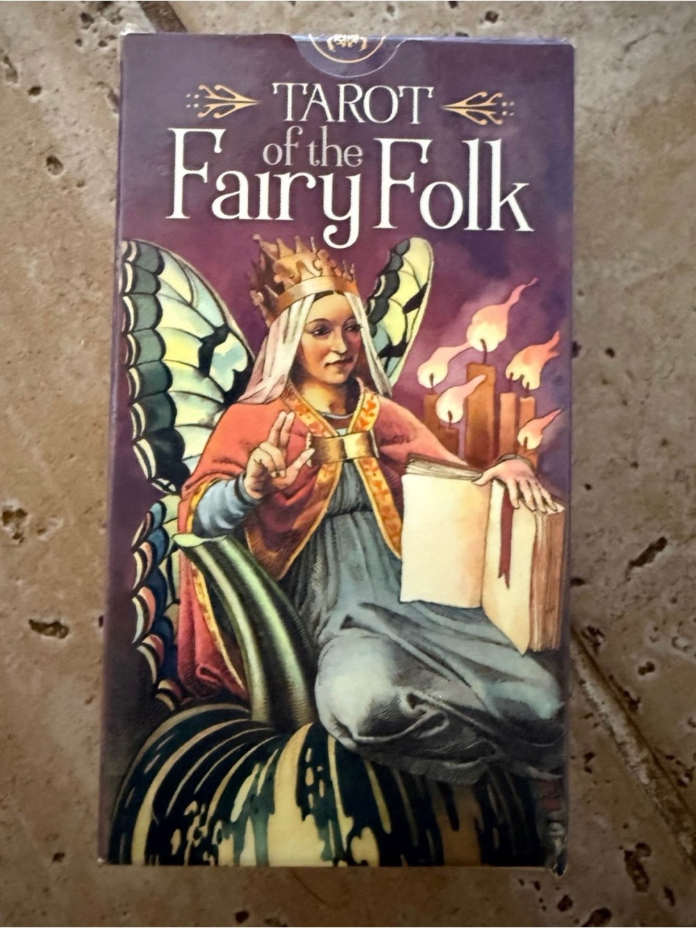 Tarot of the Fairy Folk Deck - Box & Book with Fairy Illustration
